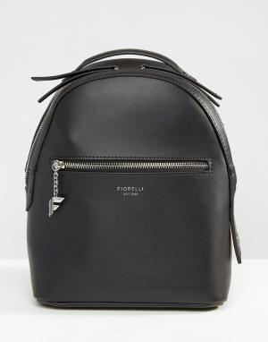 Черный рюкзак мини Anouk Fiorelli. Цвет: черный