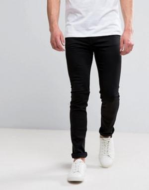 Черные зауженные джинсы Cheap Monday. Цвет: черный