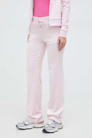 Бархатные спортивные штаны , розовый Juicy Couture