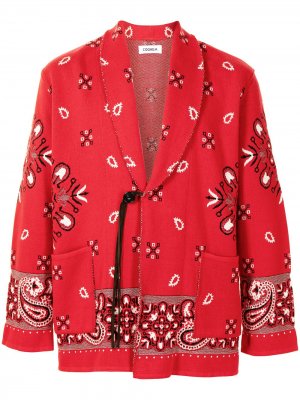 Жаккардовый пиджак с узором Bandana Coohem. Цвет: красный