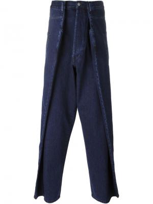 Широкие джинсы Christopher Shannon. Цвет: синий