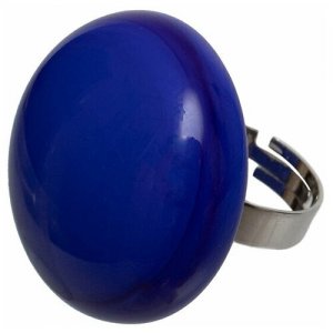Кольцо , муранское стекло, синий Divetro. Цвет: синий