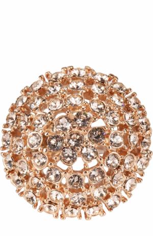 Кольцо с кристаллами Swarovski Oscar de la Renta. Цвет: золотой