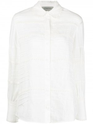 Блузка Camila с кружевной отделкой Lee Mathews. Цвет: белый
