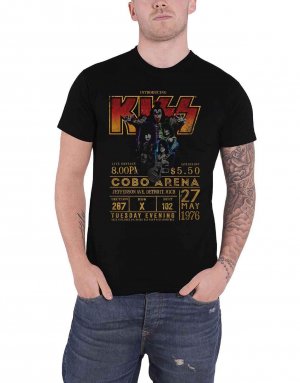 Эко-футболка с плакатом Cobra Arena 1976 года KISS, черный Kiss