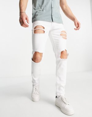 Белые джинсы скинни ASOS DESIGN