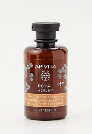 Гель для душа Apivita с эфирными маслами Королевский мед, 250 мл. Цвет: прозрачный