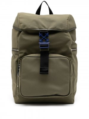 Рюкзак с логотипом Arrows Off-White. Цвет: зеленый