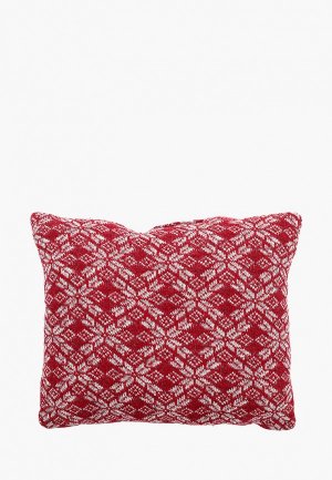 Подушка декоративная Woolhouse Color (40*45 Снежинки). Цвет: бордовый