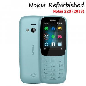 Восстановленный мобильный телефон 220 на базе Android (2019) Мобильные телефоны LTE 4G, 1200 мАч, две SIM-карты, 2,4 дюйма Nokia