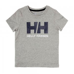Детская футболка Logo T-Shirt Helly Hansen. Цвет: серый