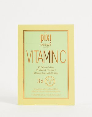 Маска-салфетка с витамином (3 шт.)-Бесцветный Pixi