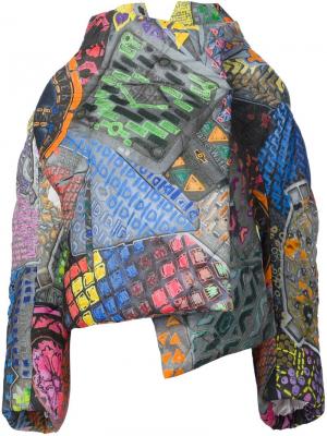 Объемное пальто с абстрактным рисунком Vivienne Westwood. Цвет: многоцветный