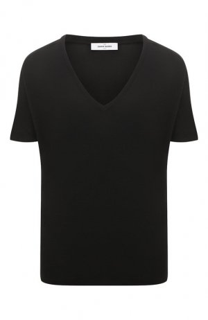 Льняная футболка Gran Sasso. Цвет: чёрный