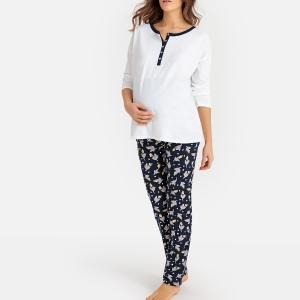 Пижама для периода беременности и грудного вскармливания LA REDOUTE MATERNITÉ. Цвет: цветочный рисунок