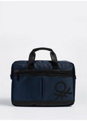 Тканевая мужская сумка для ноутбука, темно-синяя United Colors of Benetton