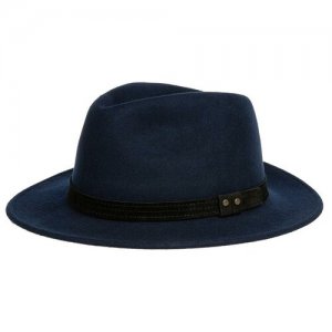 Шляпа , размер 59, синий Laird. Цвет: синий