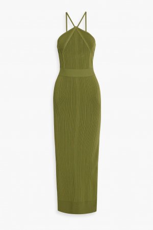 Бандажное платье макси HERVÉ LÉGER, зеленый Léger