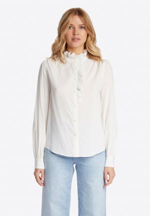 Блузка-рубашка MIT LOCHSTICKEREI , цвет pearl white Rich & Royal