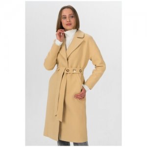 Пальто-халат с поясом ElectraStyle 4-7038/20-021 Бежевый 48. Цвет: желтый/бежевый