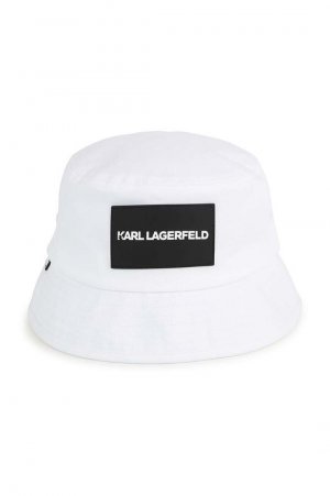 Детская хлопковая шапочка , белый Karl Lagerfeld