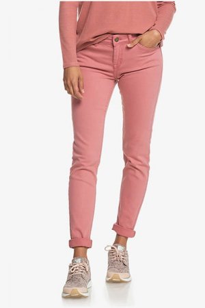 Женские скинни джинсы Seatripper Roxy. Цвет: розовый