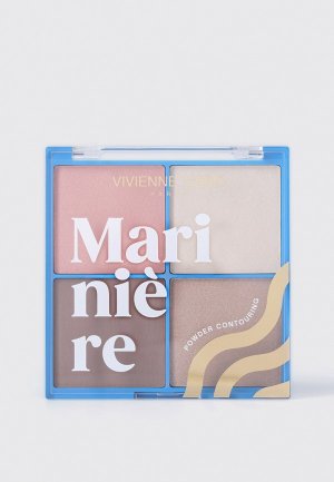 Палетка для лица Vivienne Sabo Пудровая скульптурирования Mariniere, 01. Цвет: разноцветный