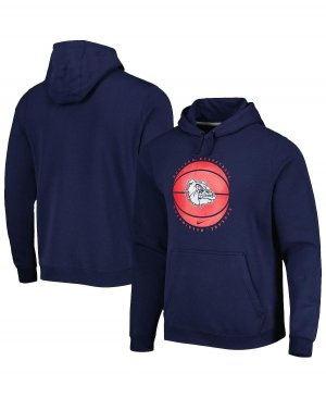 Мужской темно-синий баскетбольный пуловер с капюшоном Gonzaga Bulldogs Nike