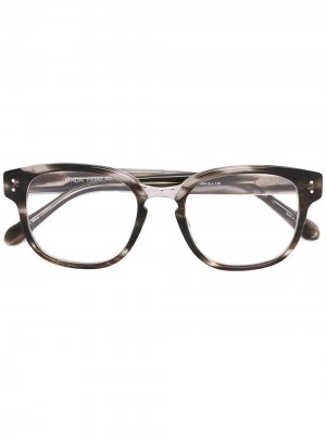 Оптические очки в квадратной оправе Linda Farrow. Цвет: серый