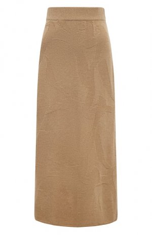 Шерстяная юбка AERON. Цвет: бежевый