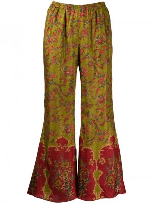 Расклешенные брюки Django Mes Demoiselles. Цвет: зеленый