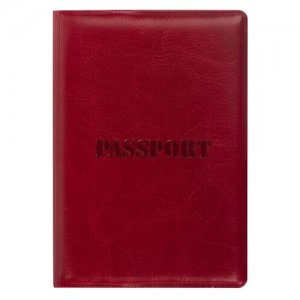 Обложка для паспорта , красный STAFF. Цвет: красный