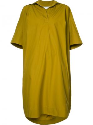 Платье с V-образным вырезом Wanda Nylon. Цвет: зелёный