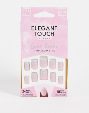 Накладные ногти – You Glow Girl-Фиолетовый цвет Elegant Touch