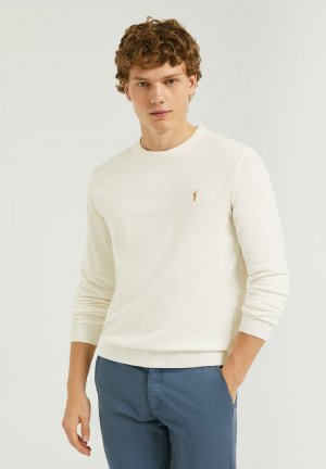Вязаный свитер U NECK GG12 , цвет off white Polo Club