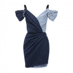 Джинсовое платье Dolce & Gabbana. Цвет: синий