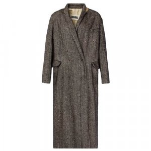 Пальто , силуэт прямой, средней длины, размер m, серый UMA WANG. Цвет: серый