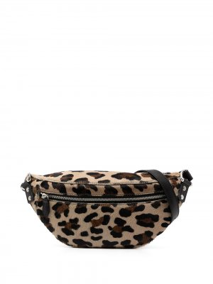 Поясная сумка с леопардовым принтом Junya Watanabe. Цвет: коричневый