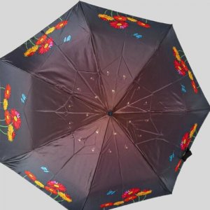 Мини-зонт , мультиколор Sponsa. Цвет: бордовый/красный/черный/микс/серый металлик