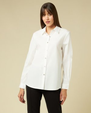 Рубашка из чистого хлопка для женщин , белый Iwie