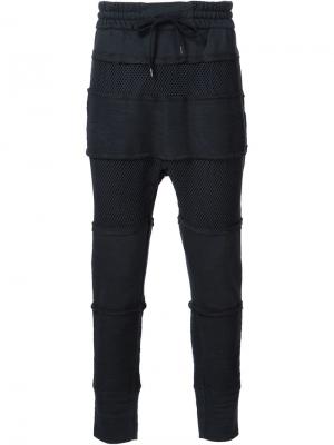 Спортивные брюки с панельным дизайном Alexandre Plokhov. Цвет: чёрный