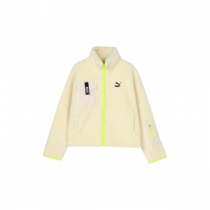 Trail Sherpa FZ Fashion Zip Jacket With Minimalist Logo Women Outerwear Off-White 928727-01 Puma