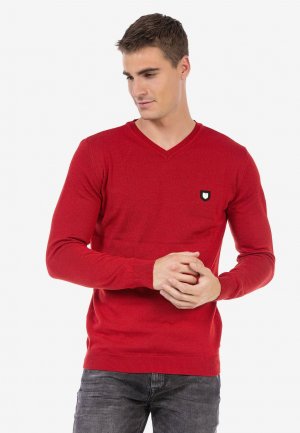 Вязаный свитер , цвет red Cipo & Baxx