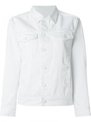 Джинсовая куртка Steve J & Yoni P. Цвет: белый