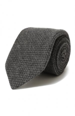 Кашемировый галстук Kiton. Цвет: серый
