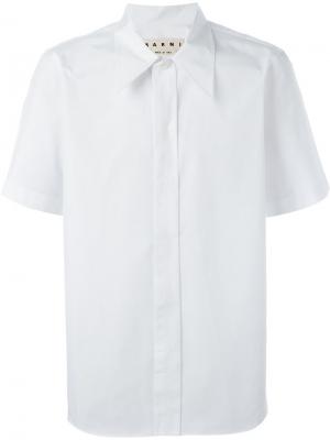 Рубашка с короткими рукавами Marni. Цвет: белый