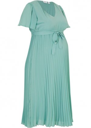 Платье для беременных со складками , зеленый Bpc Bonprix Collection