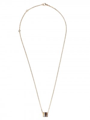 18kt white, yellow and rose gold Quatre Mini Ring pendant necklace Boucheron. Цвет: 3g