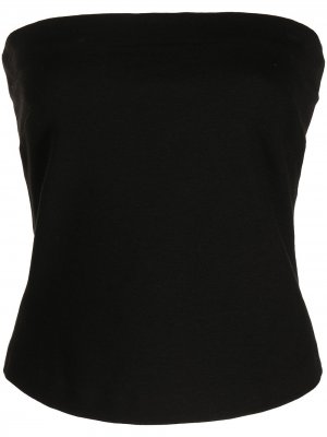 Блузка с открытыми плечами Rosetta Getty. Цвет: черный