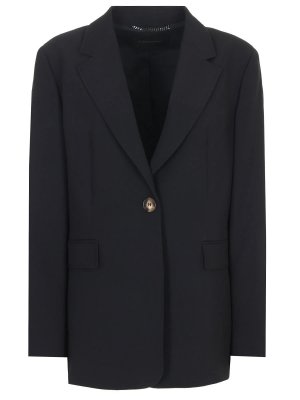 Пиджак однотонный ELENA MIRO. Цвет: черный